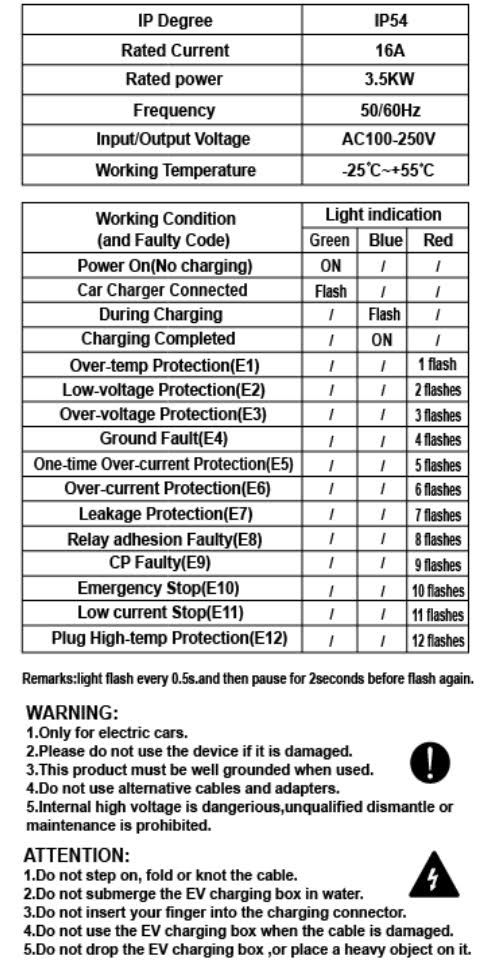 4-EVMOTIONS Delta Wi-Fi EVSE Type2 (max. 16A) Elektroauto Ladekabel