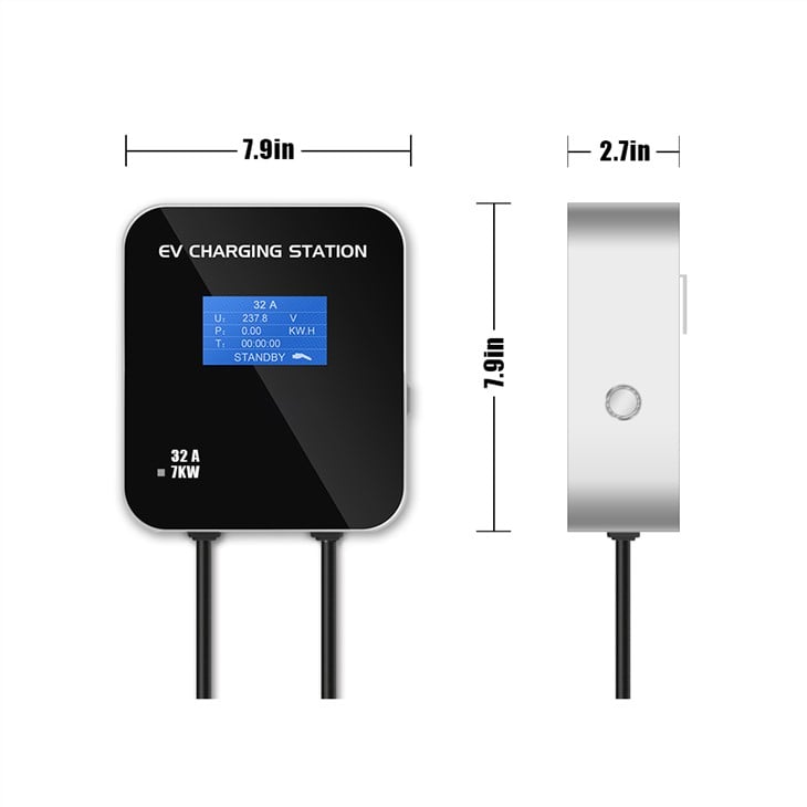 2-Wallbox EV EVSE Type2 7,4kw Elektroauto Ladekabel